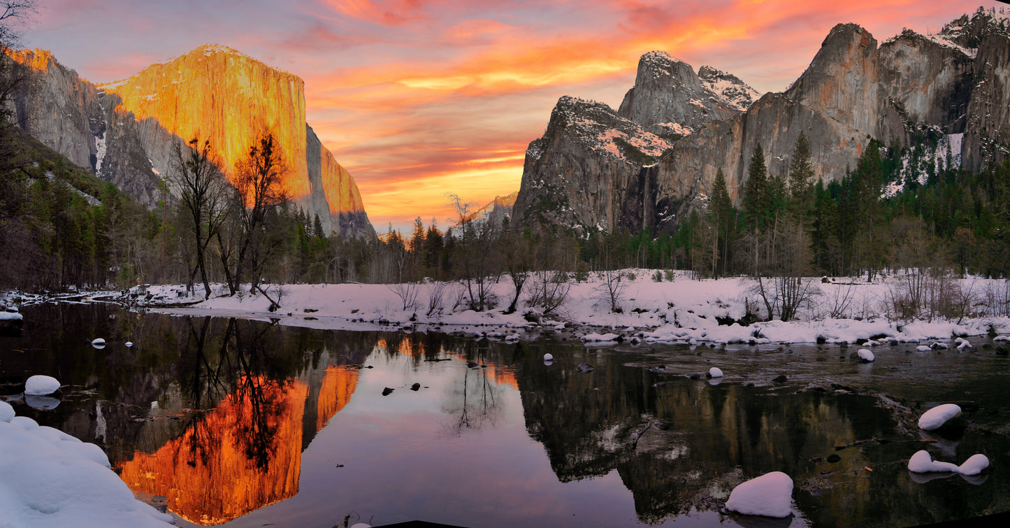 Yosemite Valley View Sunset