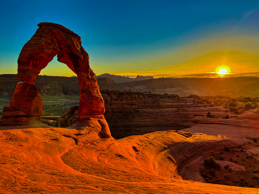 Delicate sunset. Arches National Park